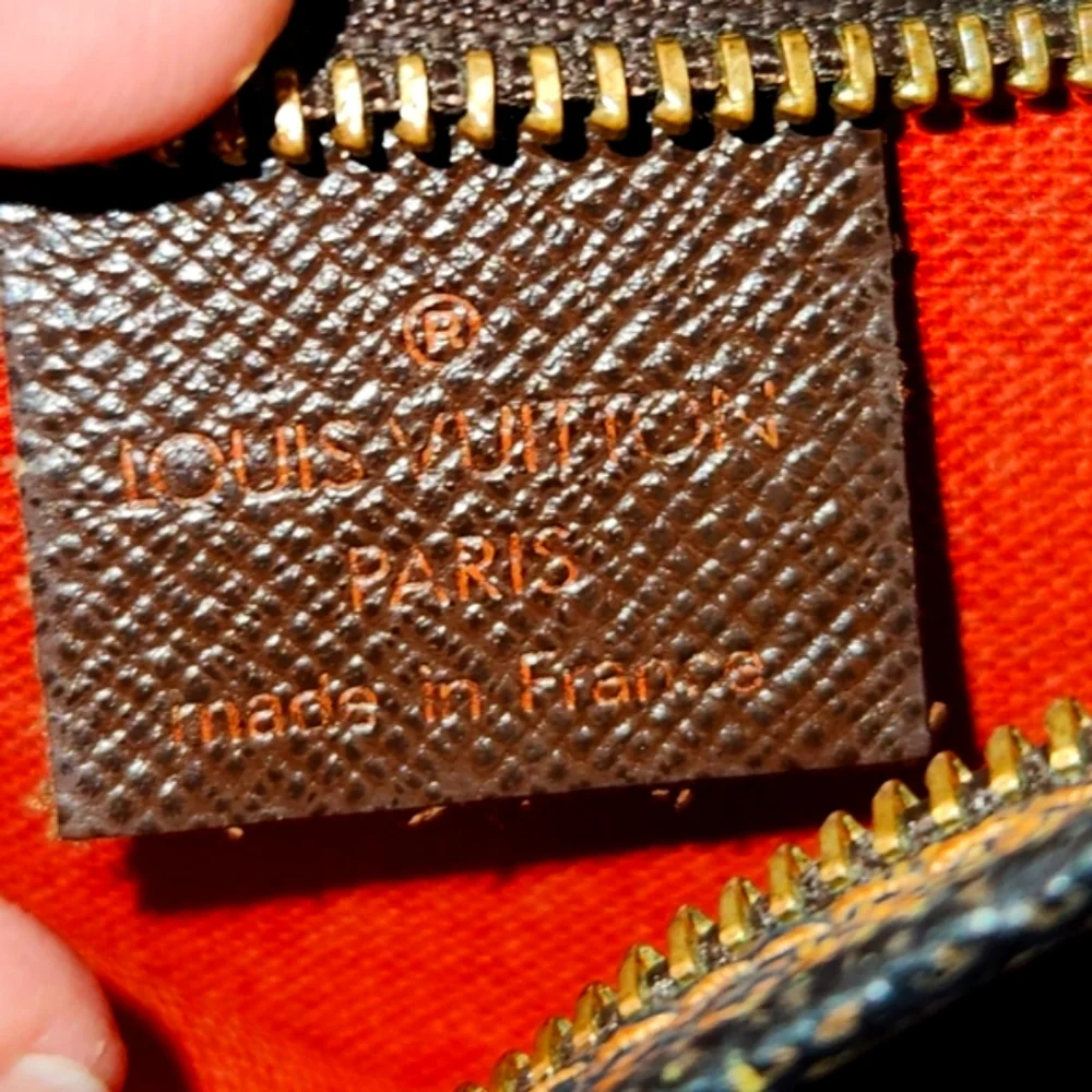 LOUIS VUITTON DAMIER TROUSSE MAKEUP HANDBAG DATE STAMPED SP1014 w/COA - Picture 3 of 16